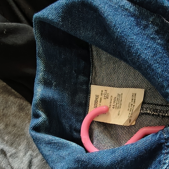 Vintage J. B. GOODHUE Blue Denim Utility Jacket L - Picture 6 of 6